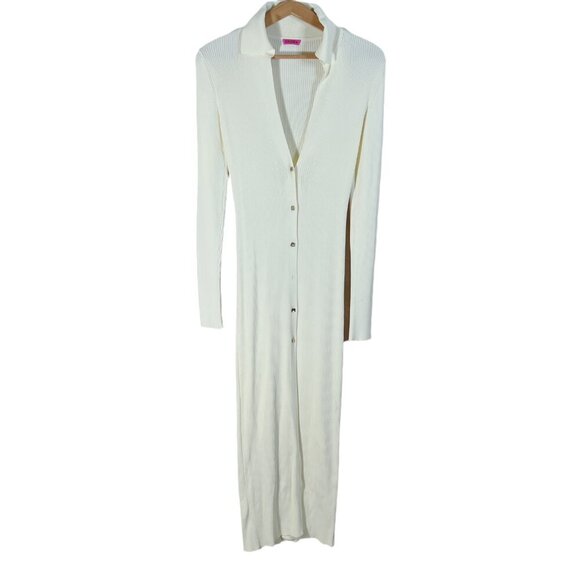 GAUGE81 Rubi Rib-Knit Dress in Ivory Maxi Dress Women's Size S - Picture 4 of 16
